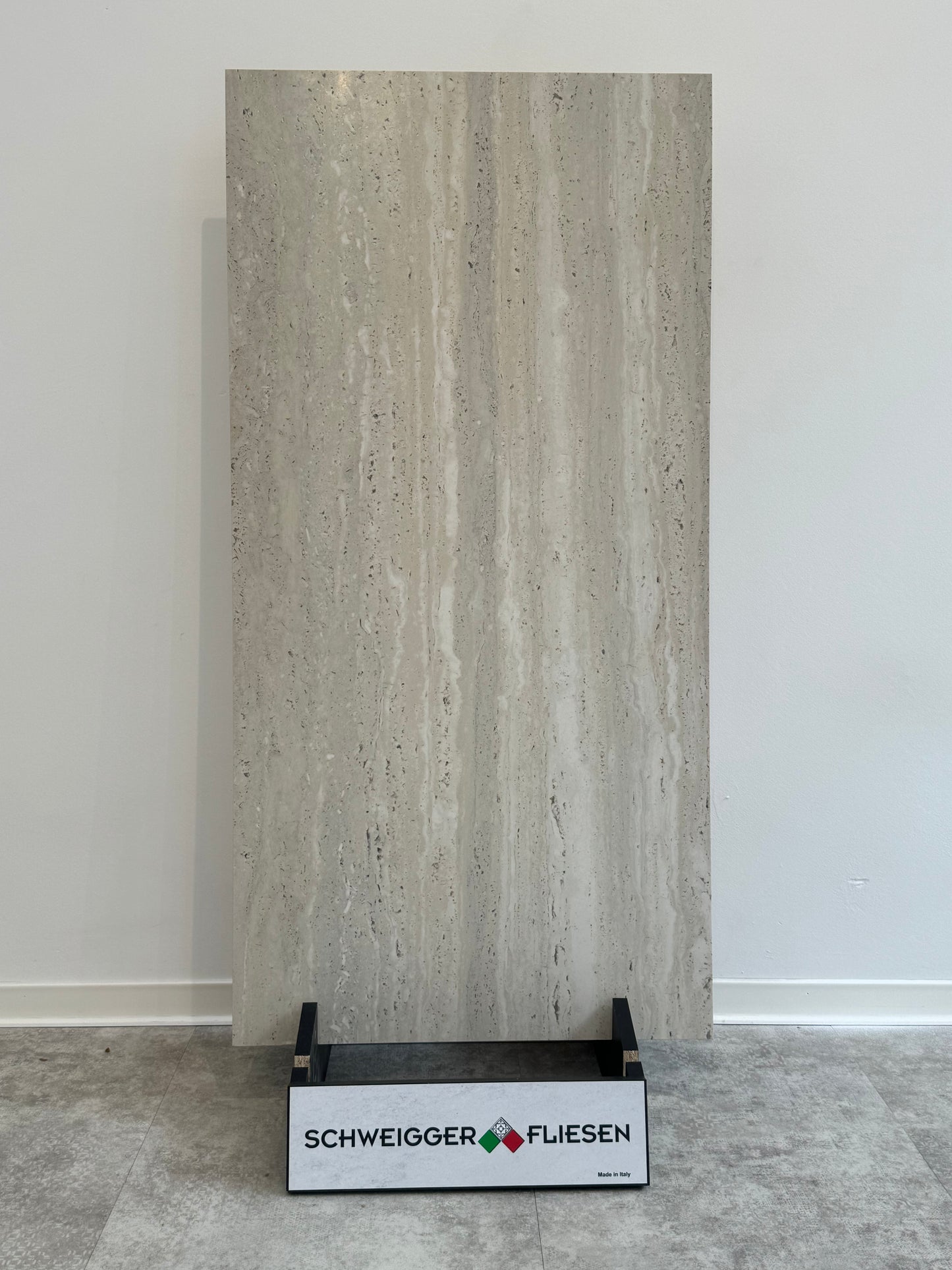 Feinsteinzeugfliese- 60x120 cm Travertin Look Hellbeige, Oberfläche matt, R9 PREIS PRO mq2